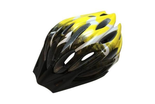SMART KASK KV25-27 SİYAH-BEYAZ-SARI 54-60 CM