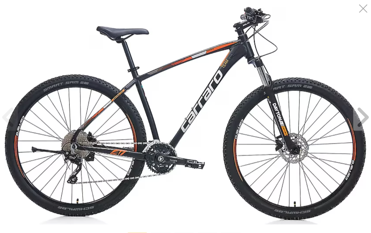 CARRARO DAYTONA 730 48cm KADRO SİYAH-GÜMÜŞ-TURUNCU BİSİKLET