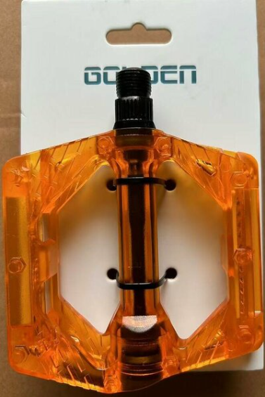 BİSİKLET PEDALI FP - 812 ŞEFFAF TURUNCU PLATFORM PEDAL BİLYALI