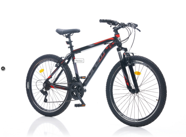 CORELLİ FELIX 3.2 V-FREN 24 JANT 12cm KADRO SİYAH-KIRMIZI BİSİKLET