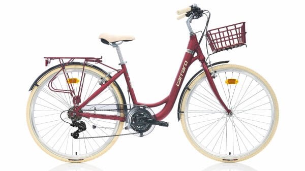 CARARO JULIET 28 JANT MAT KIRMIZI-KROM 43cm KADRO
