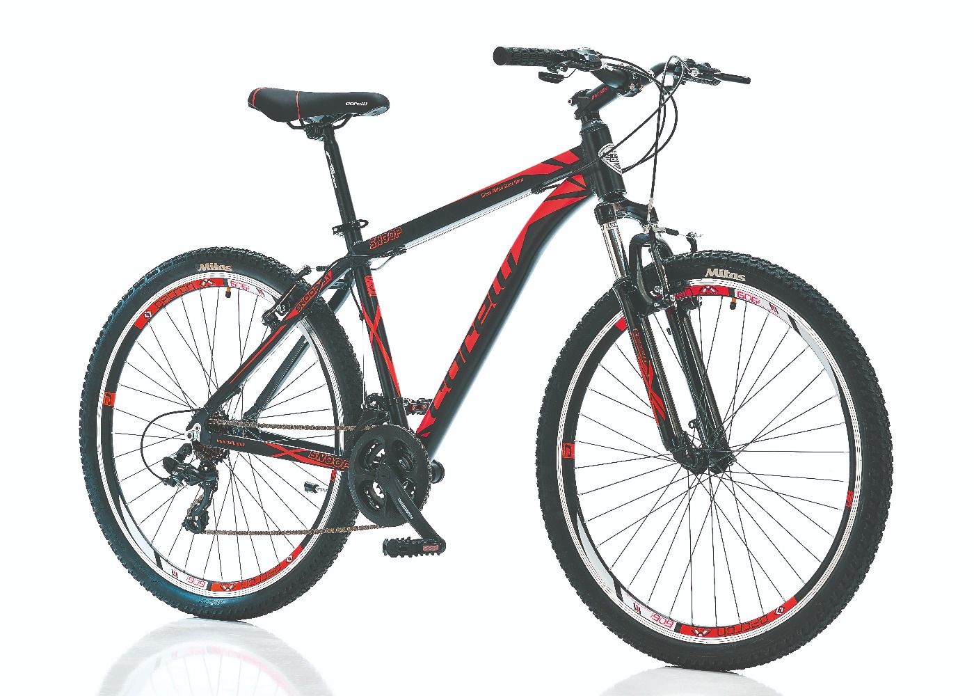 CORELLİ FELIX 3.1 V-FREN 27,5 JANT 20cm KADRO SİYAH-KIRMIZI BİSİKLET