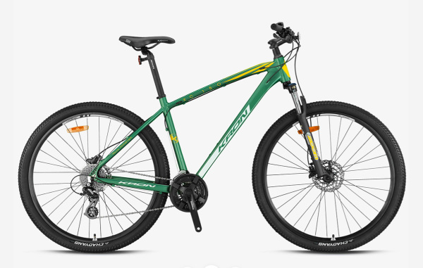 KRON XC150 HD 24 VİTES 29 JANT 17cm KADRO YEŞİL-SARI BİSİKLET