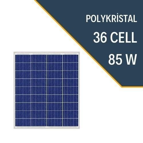 85W POLİKRİSTAL GÜNEŞ PANELİ