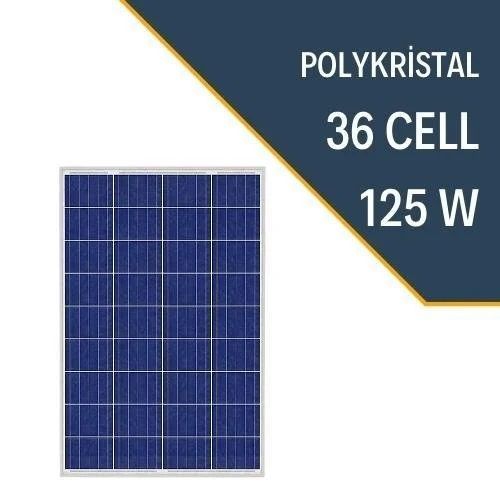 125W POLİKRİSTAL GÜNEŞ PANELİ