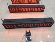 KABLOSUZ MÜŞTERİ ÇAĞRI SİSTEMİ 16X96CM - ÇİFT YÜZLÜ LED PANO