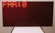 UZAKTAN KUMANDALI DİJİTAL SAAT TERMOMETRE NEM 64X32CM LED PANOSU-MOD SEÇİMLİ