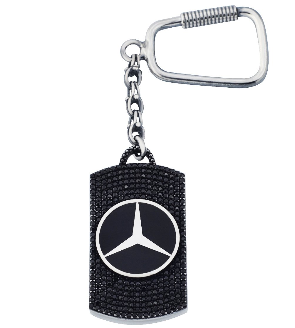 Siyah Mercedes Gümüş Anahtarlık