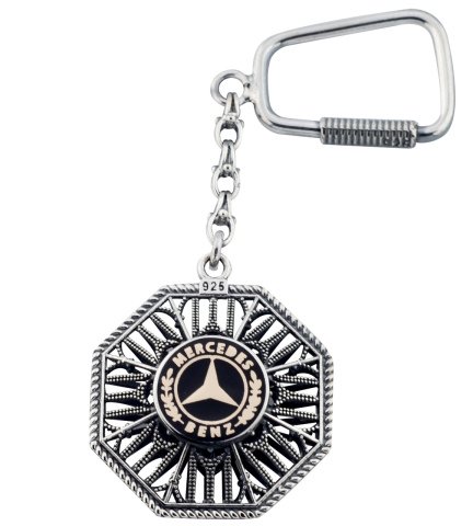 IYI Desen Mercedes Gümüş Anahtarlık