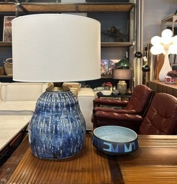 El Yapımı Stoneware Abajur