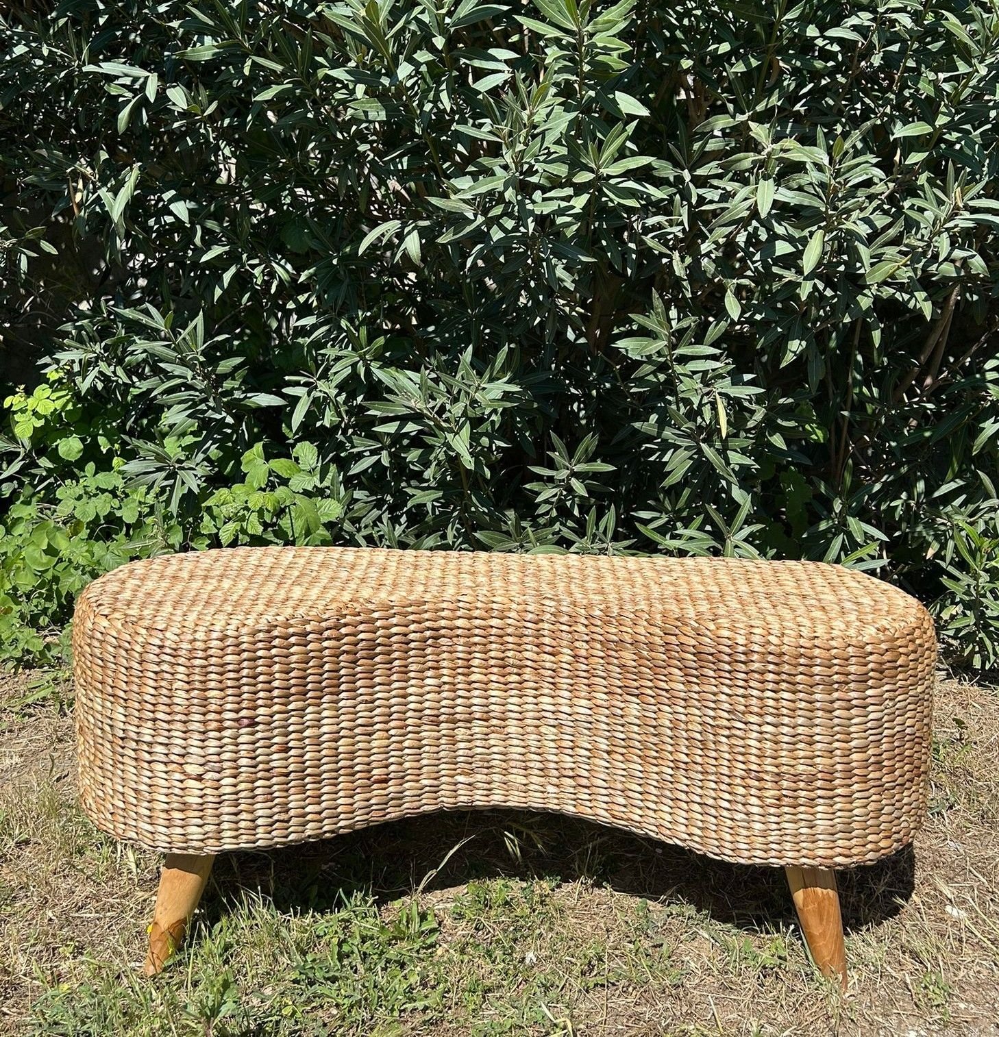 Rattan Fasulye Bench