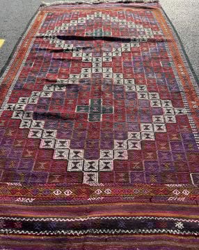 El Dokuma Kök Boya Kilim