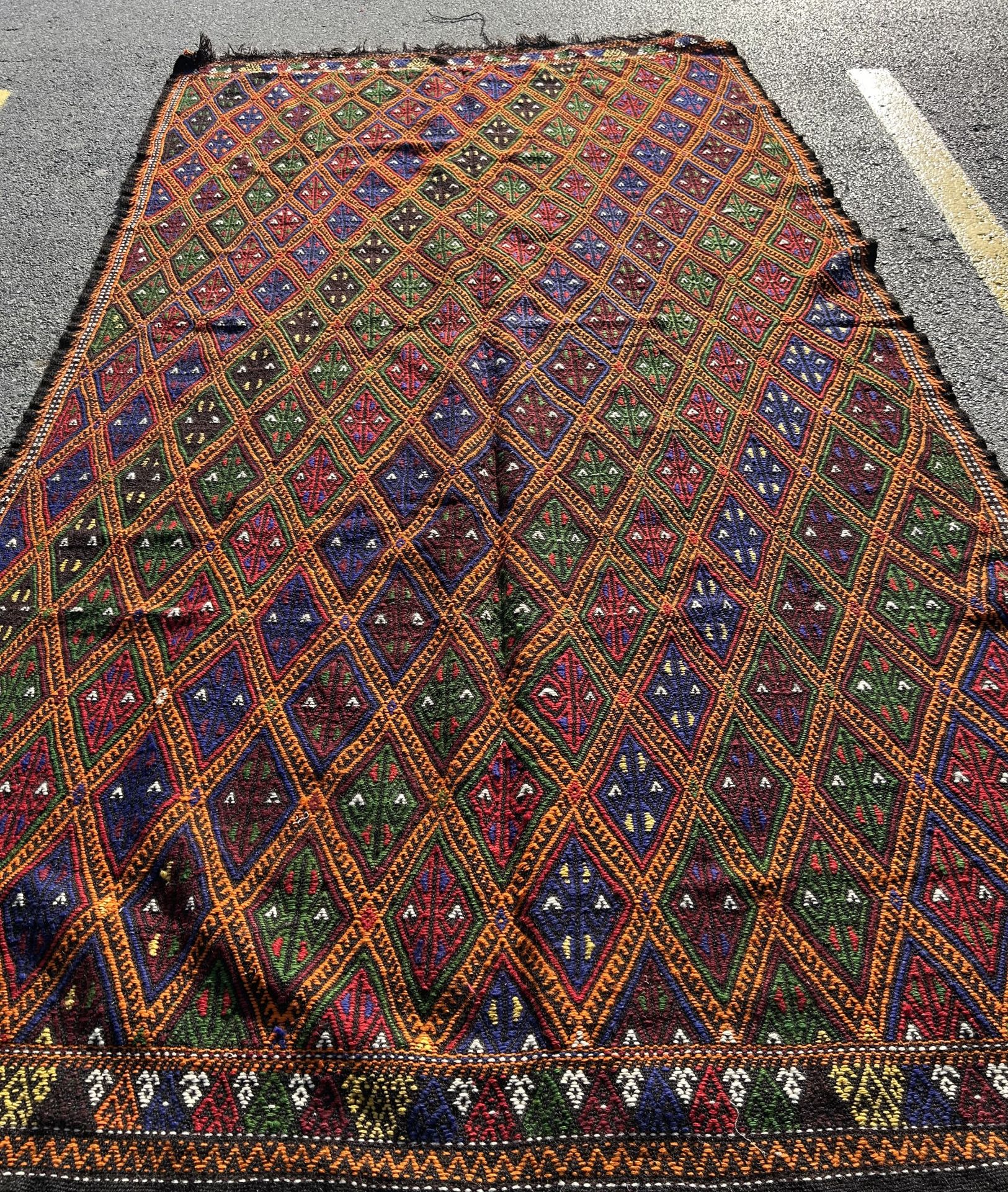 El Dokuma Kök Boya Kilim