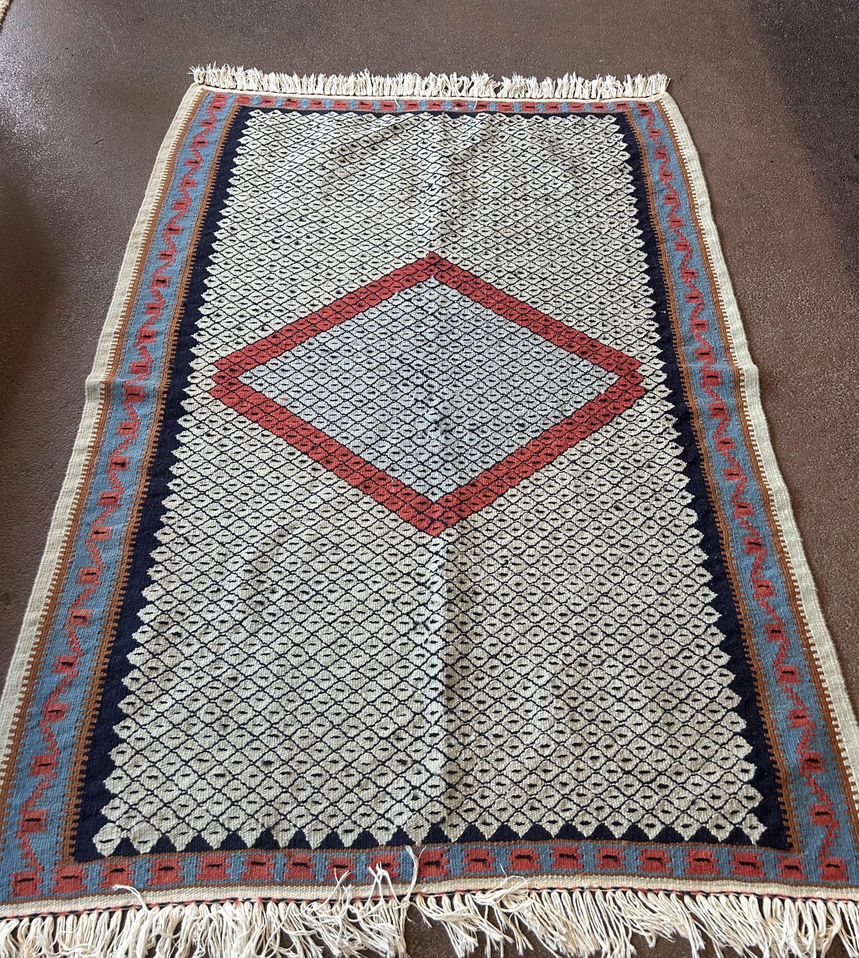 El Dokuma Kök Boya Kilim