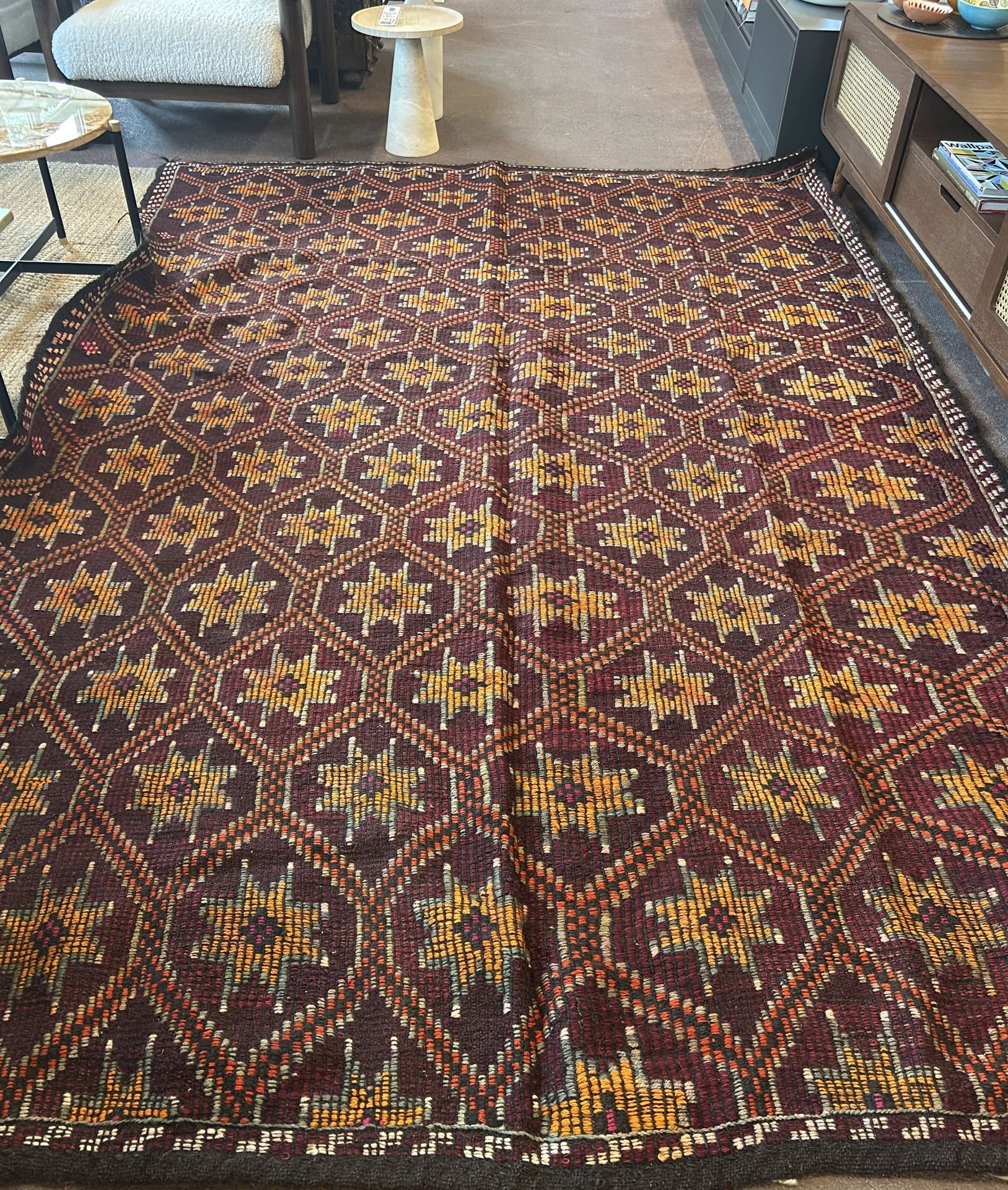 El Dokuma Kök Boya Kilim