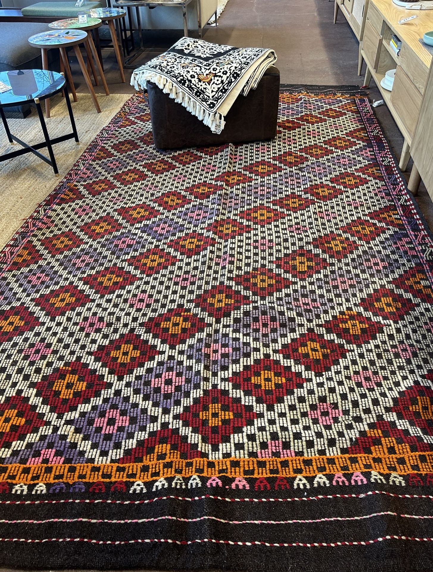 El Dokuma Kök Boya Kilim