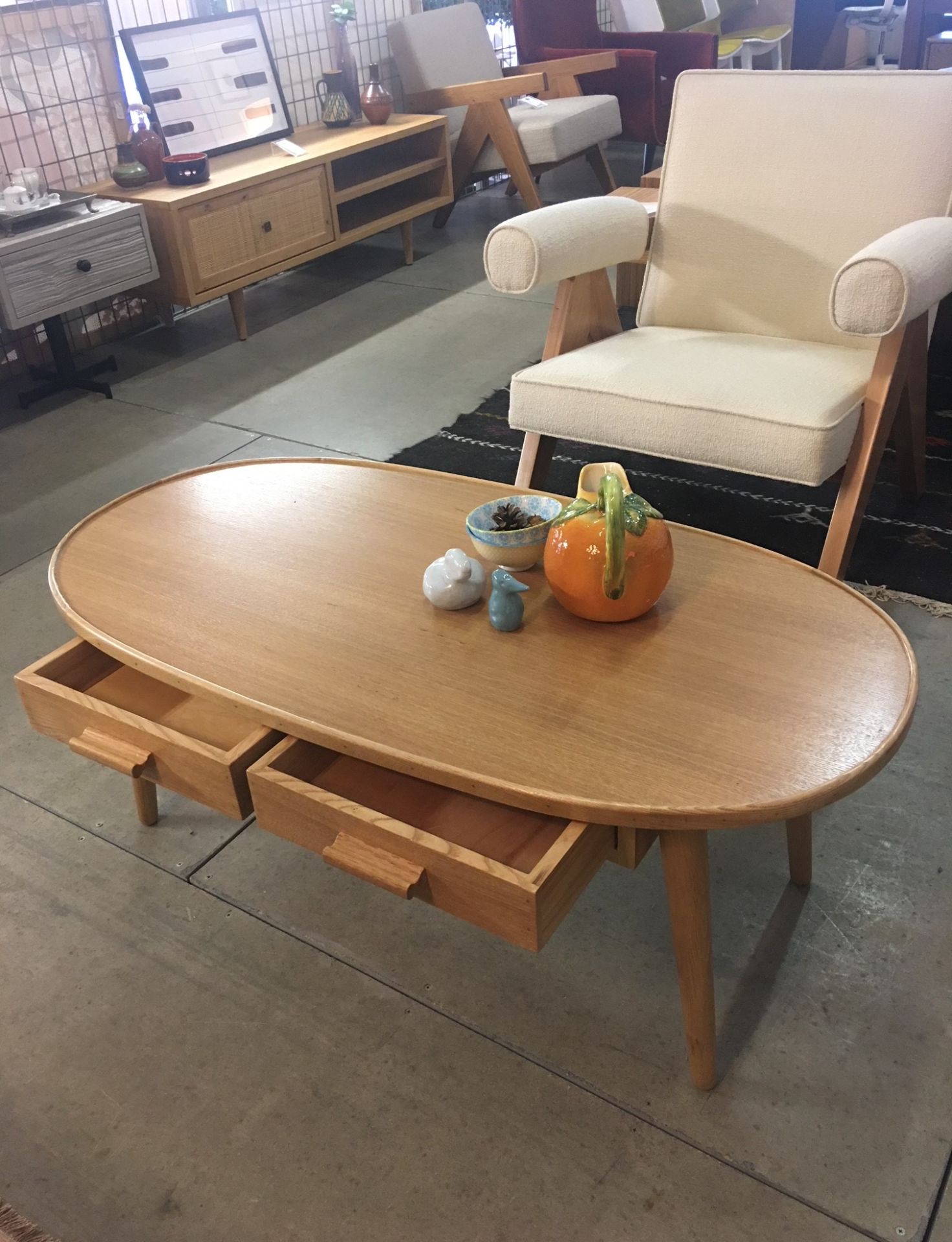 Oval Sehpa