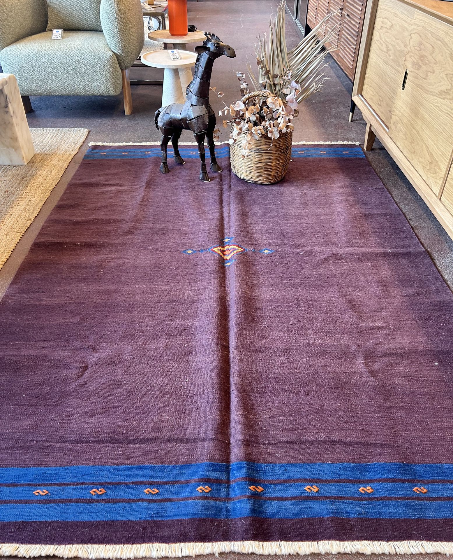 El Dokuma Kök Boya Kilim
