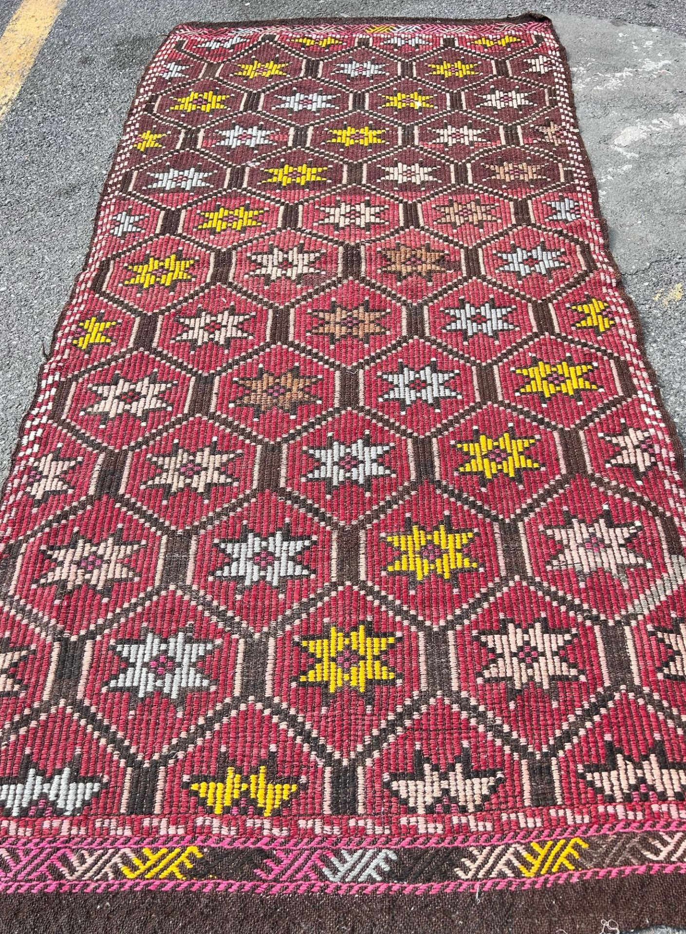 El Dokuma Kök Boya Kilim