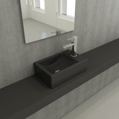 Bocchi | Milano 37 cm Lavabo Sağ Mat Antrasit
