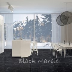 60x60 Black Marble Siyah Parlak ''Paket fiyatıdır.''