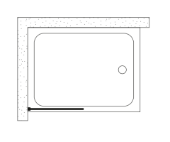 Shower Joy 120 cm 1 Sabit Tekne Üzeri Yarım Kanat Kabin