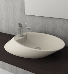 Bocchi | Vessel Tezgah Üstü Lavabo 72 cm Mat Yasemin