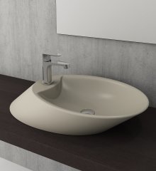 Bocchi | Vessel Tezgah Üstü Lavabo 72 cm Mat Kaşmir