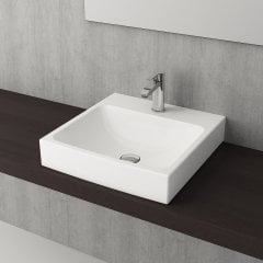 Bocchi | Scala 48 cm Tezgah Üstü Lavabo Parlak Beyaz