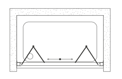 Shower Venüs 120 cm Tekne Üzeri 4 Hareketli Katlanır Kabin