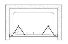 Shower Venüs 140 cm Tekne Üzeri 4 Hareketli Katlanır Kabin
