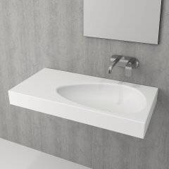 Bocchi | Etna Etajerli Lavabo 90 cm Mat Beyaz