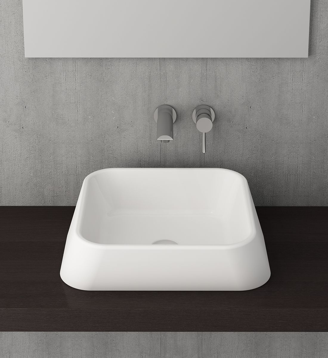 Bocchi Firenze Çanak Lavabo Parlak Beyaz