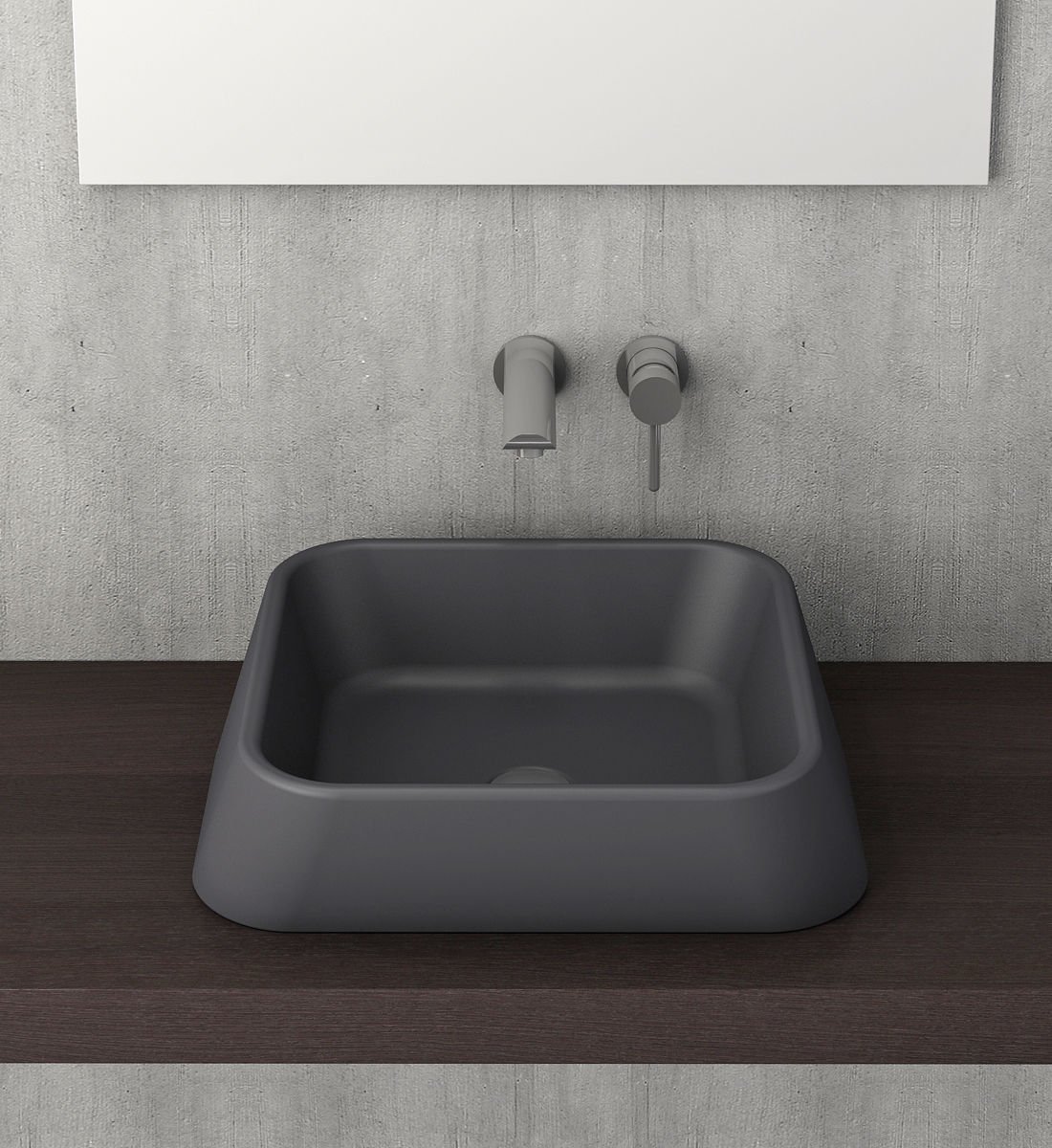 Bocchi Firenze Çanak Lavabo Mat Antrasit