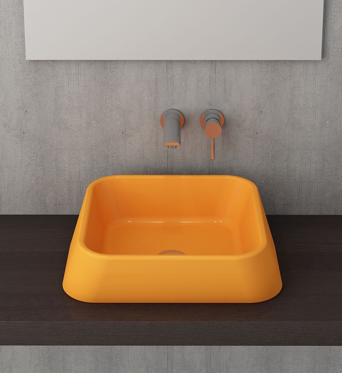 Bocchi Firenze Çanak Lavabo Parlak Mandalina Sarı