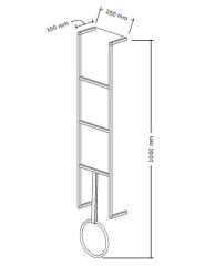 Bagnora Nemesis 150 cm Banyo Dolabı