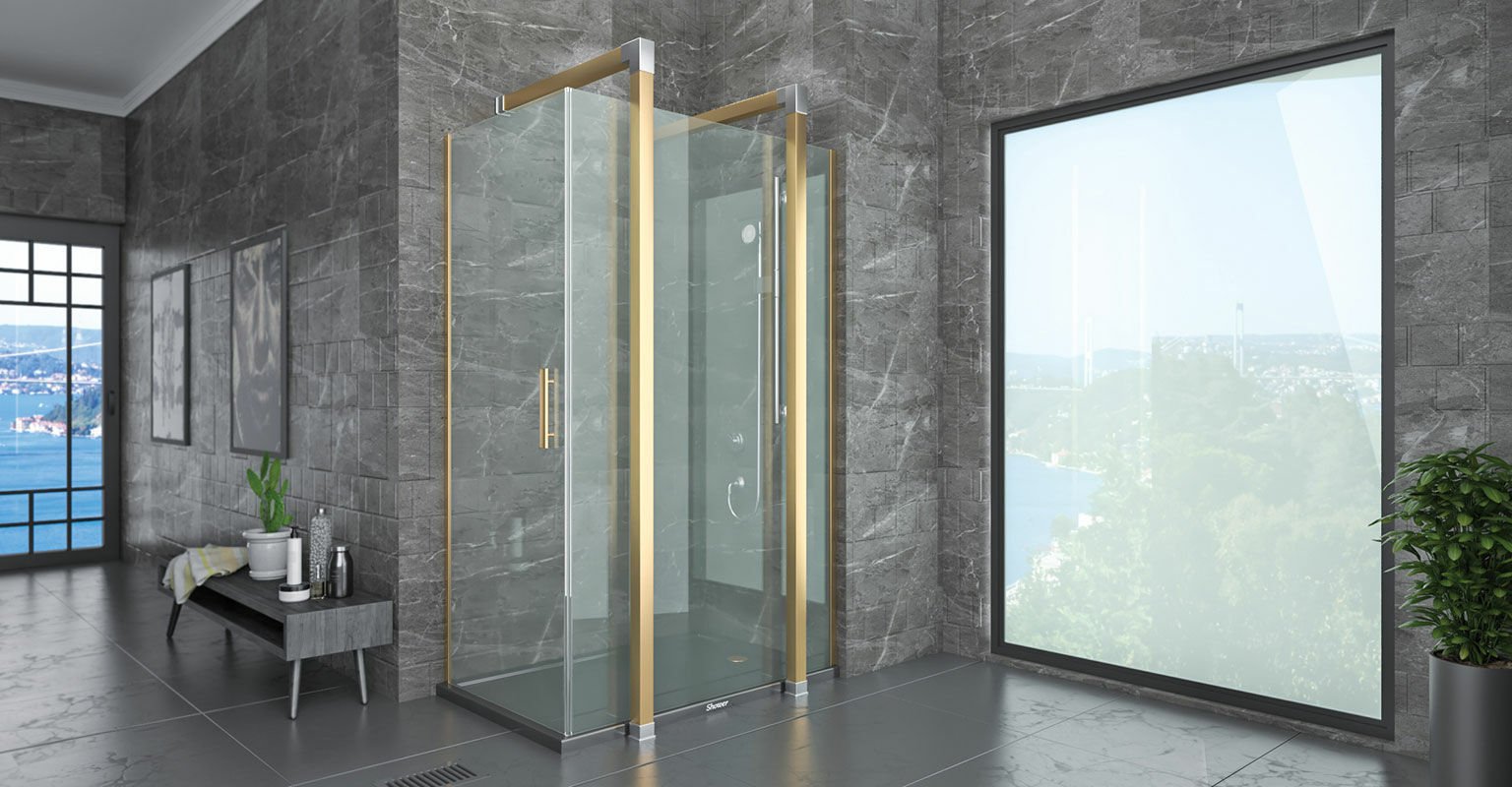 Shower Special 100x140 Ön Cephe Sabit, Yandan Girişli, Dikdörtgen Kabin