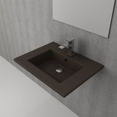 Bocchi | Milano 60 cm Etajerli Lavabo Mat Kahve