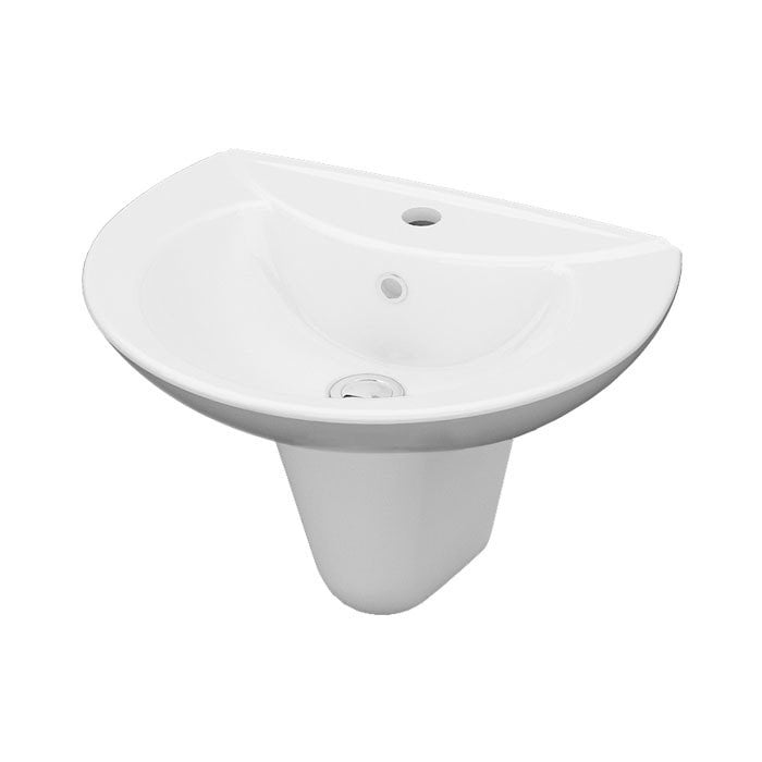 İDEVİT | SAMANYOLU 60 CM LAVABO + YARIM AYAK