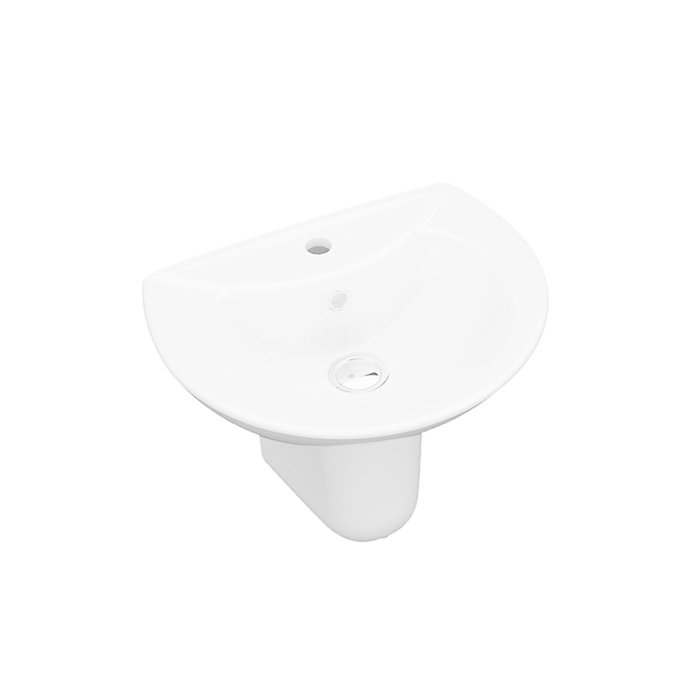 İDEVİT | GÖKKUŞAĞI LAVABO + YARIM AYAK (46x57)