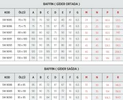 Shower 70x70 Baffin Oval Flat Duş Teknesi (h:7 cm)