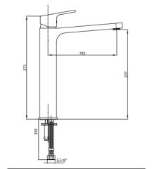 E.C.A. | TIERA YÜKSEK TİP LAVABO BATARYASI