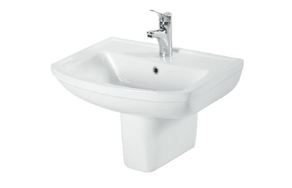 Esvit Lapino Sedef 60 cm Lavabo + Yarım Ayak