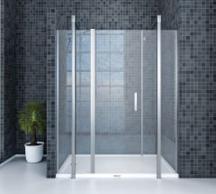 Shower Special 150 cm İki Duvar Arası 2 Sabit 1 Açılır Kabin