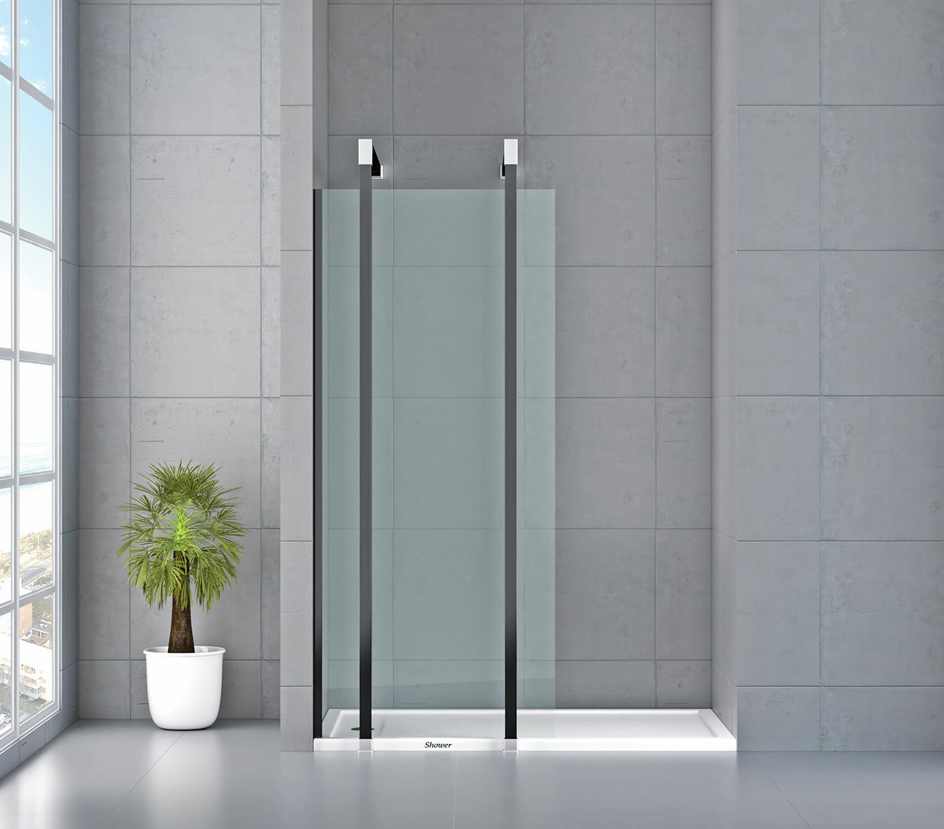 Shower Special 110 cm İki Duvar Arası Sabit Camlı Kabin