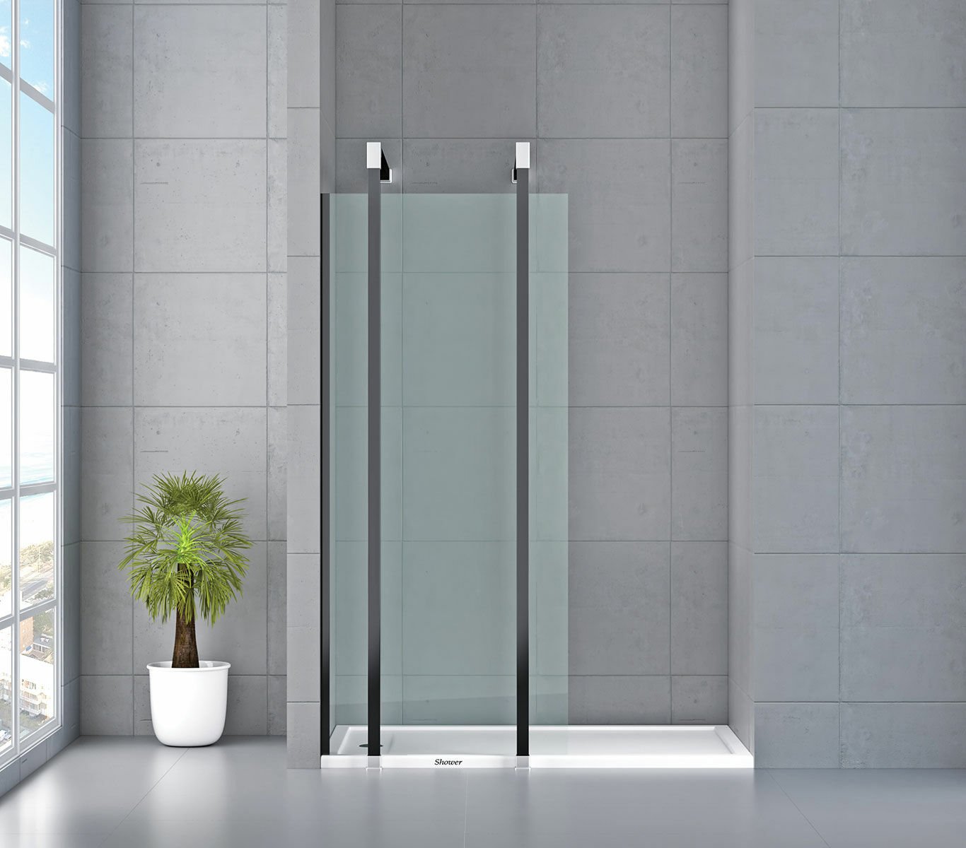 Shower Special 130 cm İki Duvar Arası Sabit Camlı Kabin