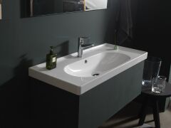 Turkuaz Arya 120 cm Etajerli Lavabo