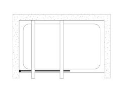 Shower Special 160 cm İki Duvar Arası Sabit Camlı Kabin