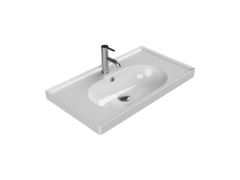 Turkuaz Arya 80 cm Etajerli Lavabo