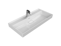 Turkuaz Sharp 100 cm Etajerli Lavabo